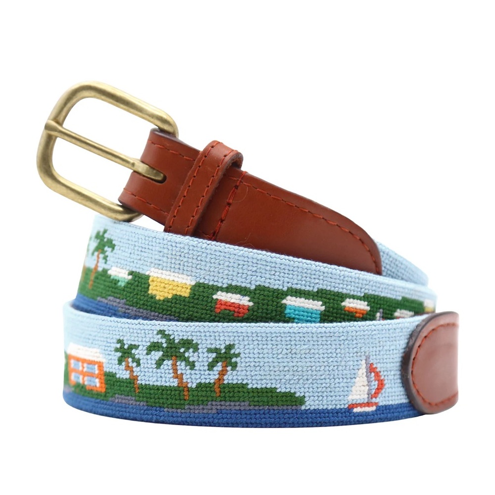 Smathers & Branson Island Time Belt Needlepoint Size 28